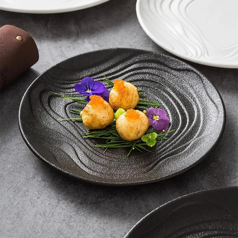 assiette design gastronomique haut de gamme professionnel vaisselle moderne Deleurde