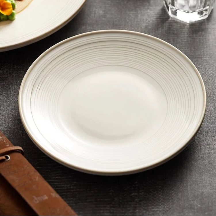 assiette design gastronomique haut de gamme professionnel vaisselle moderne