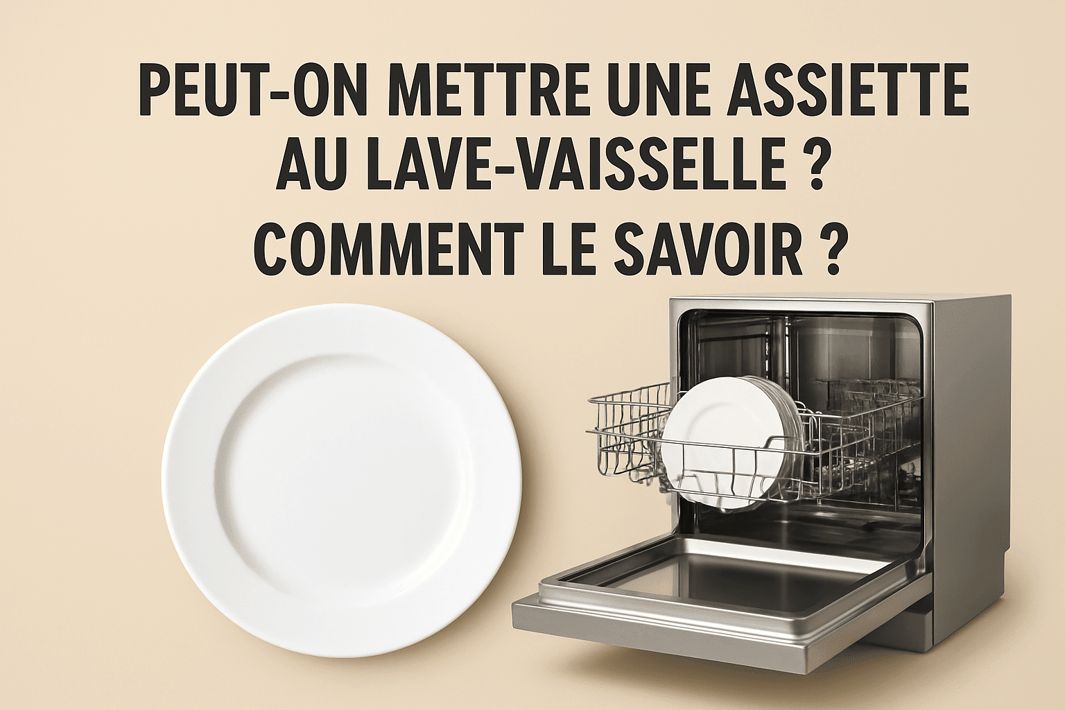 Peut-on mettre une assiette au lave-vaisselle ? Comment savoir ? - Deleurde