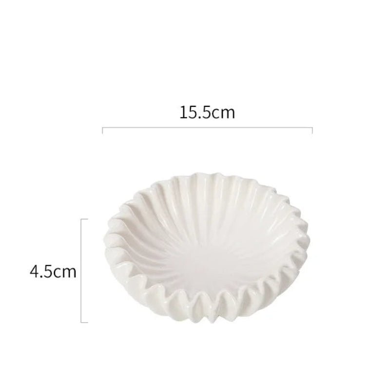 Dimensions et profil de Assiette Bol Céramique Blanc Piky Maison Deleurde