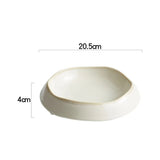 Dimensions et profil de Assiette Céramique Ronde Automne Maison Deleurde