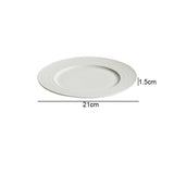 Dimensions et profil de Assiette Céramique Élégante Avero Maison Deleurde
