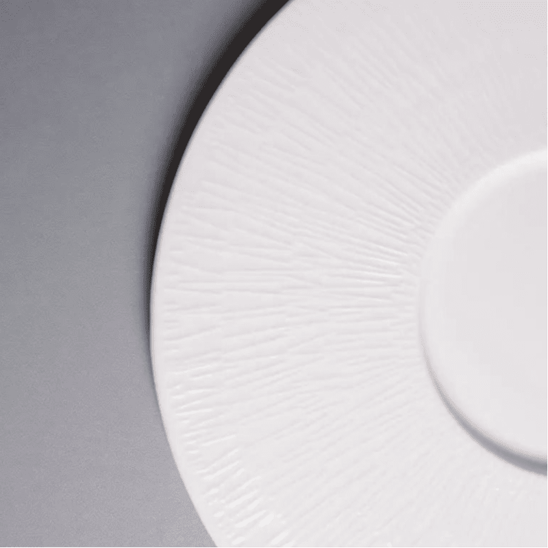 Dimensions et profil de Assiette Céramique Blanche Centro Maison Deleurde