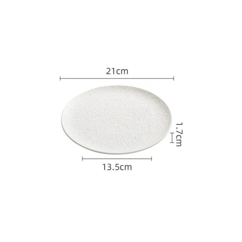 Dimensions et profil de Assiette Céramique Fine Crunch Maison Deleurde