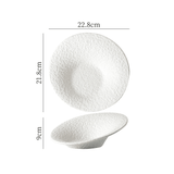 Dimensions et profil de Assiette Céramique Texturée Crunchy Maison Deleurde