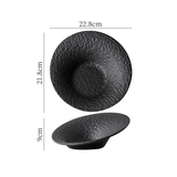 Dimensions et profil de Assiette Céramique Texturée Crunchy Maison Deleurde