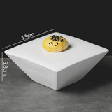 Dimensions et profil de Plat Présentoir Céramique Carré Surélevé Cube Maison Deleurde