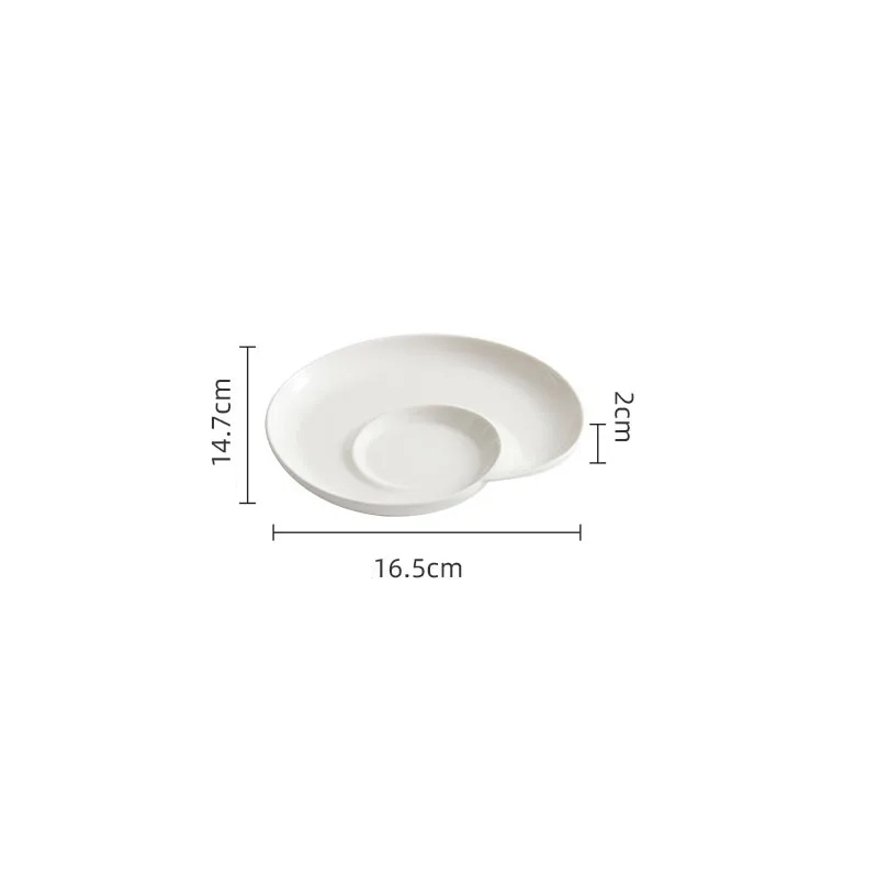 Dimensions et profil de l’assiette en céramique Volute Maison Deleurde
