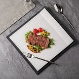 Assiette en céramique Strata Maison Deleurde, vue détaillée de la forme et de la finition