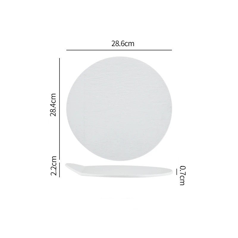 Dimensions et profil de l’assiette en céramique Strata Maison Deleurde