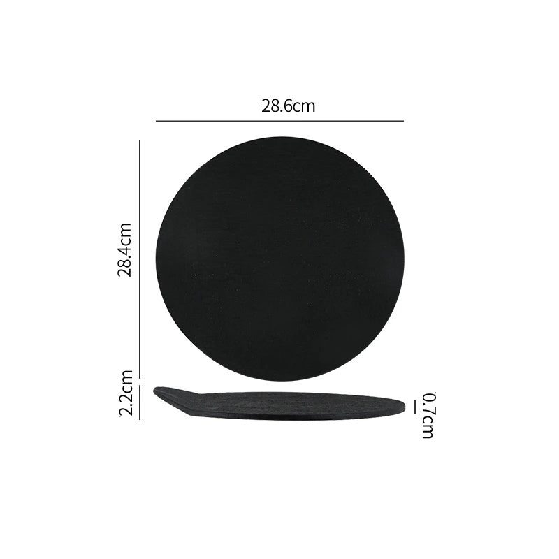 Dimensions et profil de l’assiette en céramique Strata Maison Deleurde