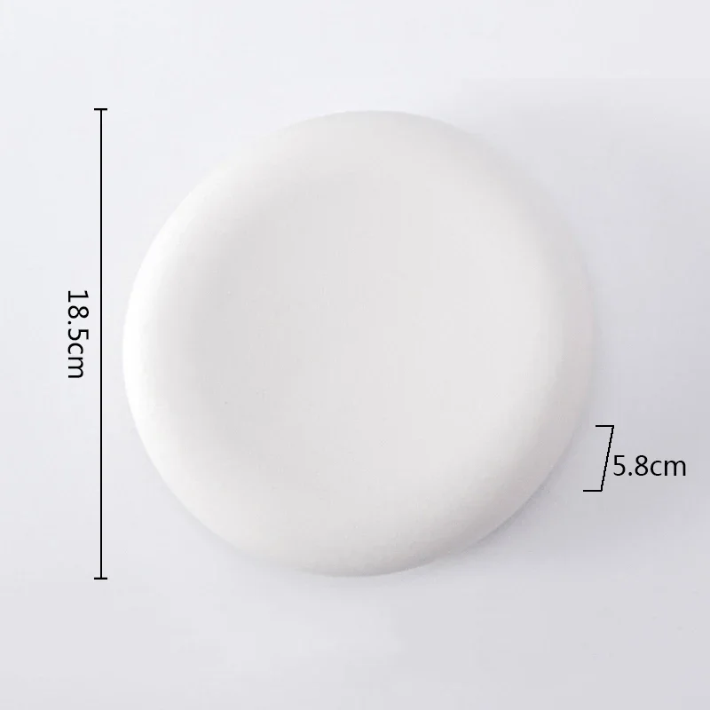 Dimensions et profil de Assiette Céramique Petite Blanche Elevate Maison Deleurde
