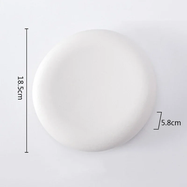 Dimensions et profil de Assiette Céramique Petite Blanche Elevate Maison Deleurde
