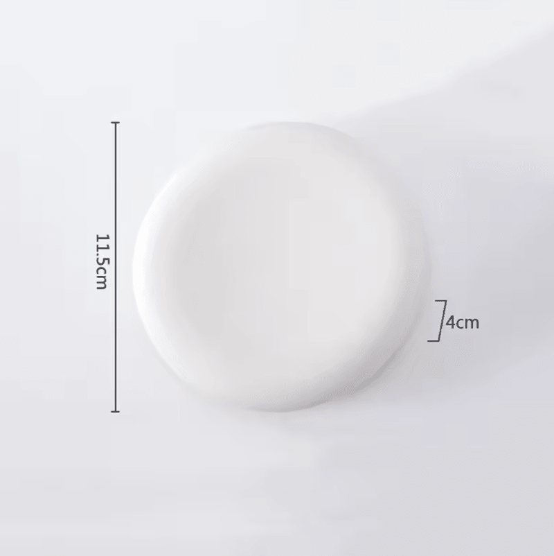 Dimensions et profil de Assiette Céramique Petite Blanche Elevate Maison Deleurde