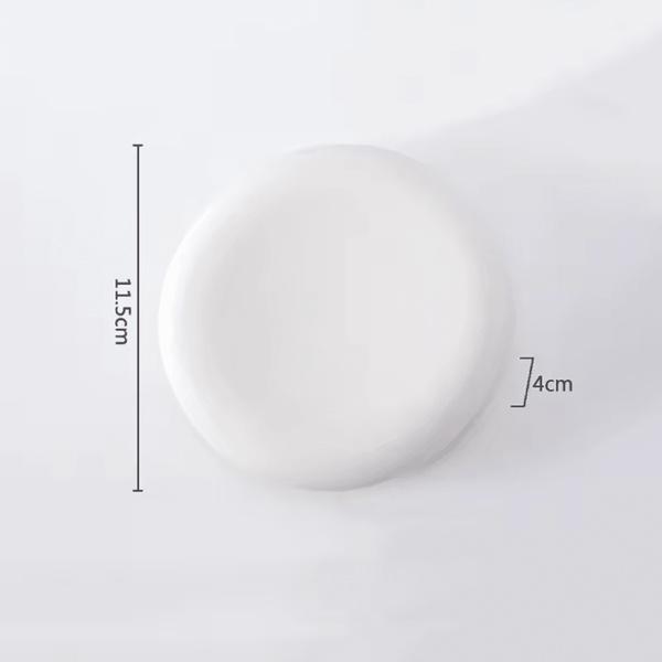 Dimensions et profil de Assiette Céramique Petite Blanche Elevate Maison Deleurde