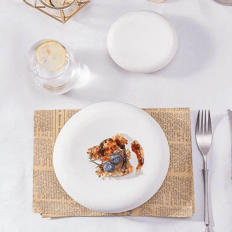 Assiette Céramique Petite Blanche Elevate Maison Deleurde avec dressage gastronomique