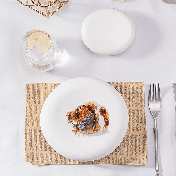 Assiette Céramique Petite Blanche Elevate Maison Deleurde avec dressage gastronomique