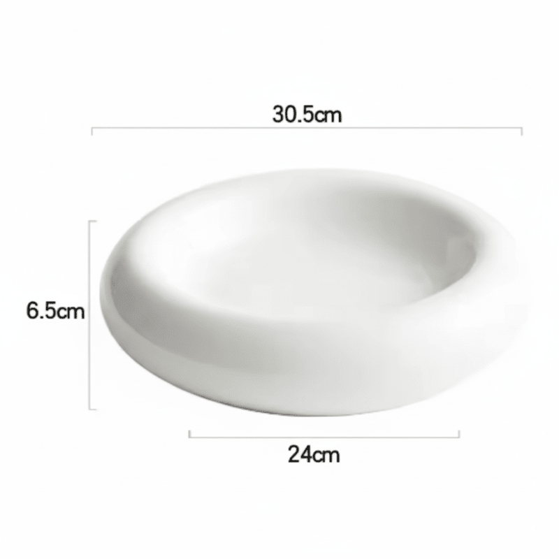 Dimensions et profil de Assiette Céramique Ronde Essence Maison Deleurde