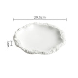 Dimensions et profil de l’assiette en céramique Rivage Maison Deleurde