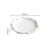 Dimensions et profil de l’assiette en céramique Rivage Maison Deleurde