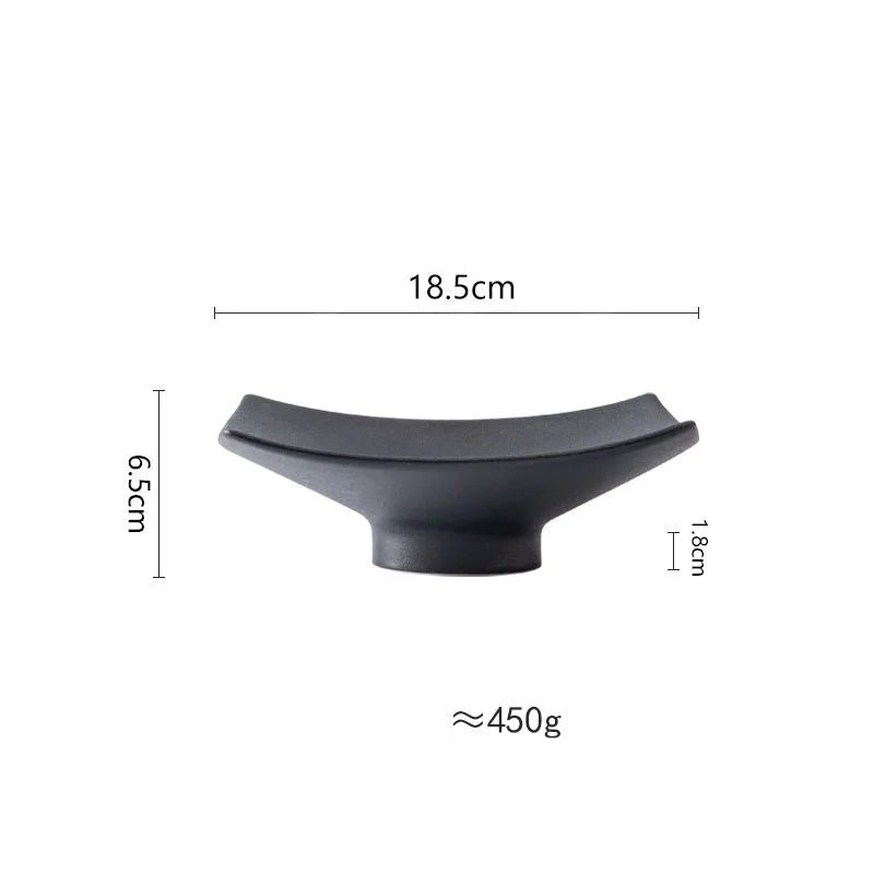 Dimensions et profil de Assiette Céramique Carré Quadria Maison Deleurde