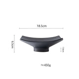 Dimensions et profil de Assiette Céramique Carré Quadria Maison Deleurde