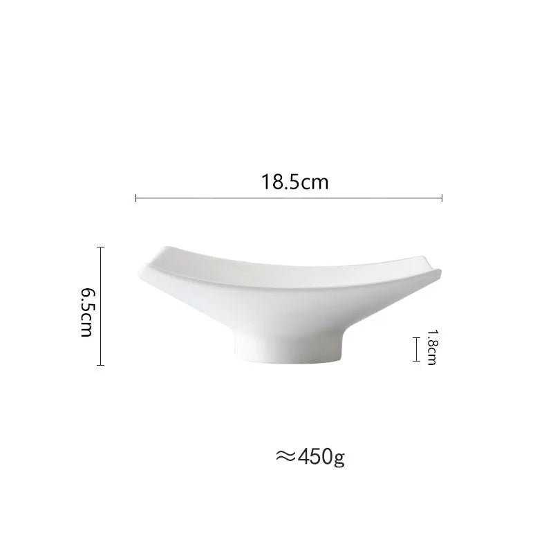 Dimensions et profil de Assiette Céramique Carré Quadria Maison Deleurde