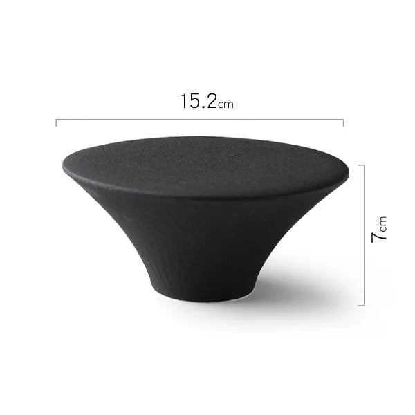 Dimensions et profil de Plat Céramique Rond Sur Elevé Skell Maison Deleurde