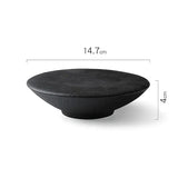 Dimensions et profil de Plat Céramique Rond Sur Elevé Skell Maison Deleurde