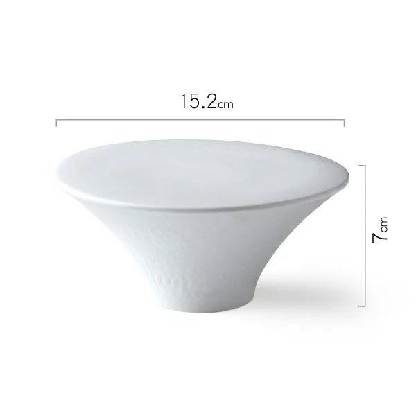 Dimensions et profil de Plat Céramique Rond Sur Elevé Skell Maison Deleurde