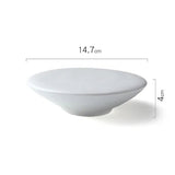 Dimensions et profil de Plat Céramique Rond Sur Elevé Skell Maison Deleurde