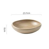 Dimensions et profil de Assiette Creuse Céramique Marron Terracotta Maison Deleurde
