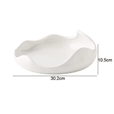 Dimensions et profil de Assiette Céramique Moderne Waves Maison Deleurde