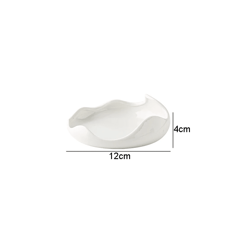 Dimensions et profil de Assiette Céramique Moderne Waves Maison Deleurde