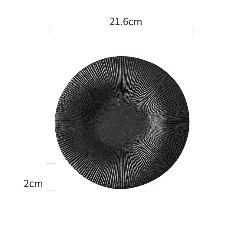 Dimensions et profil de Assiette Céramique Rayonnante Zenith Maison Deleurde