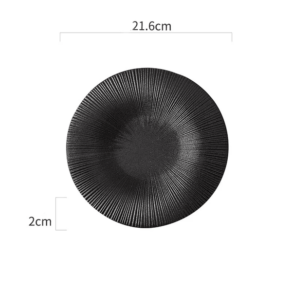 Dimensions et profil de Assiette Céramique Rayonnante Zenith Maison Deleurde