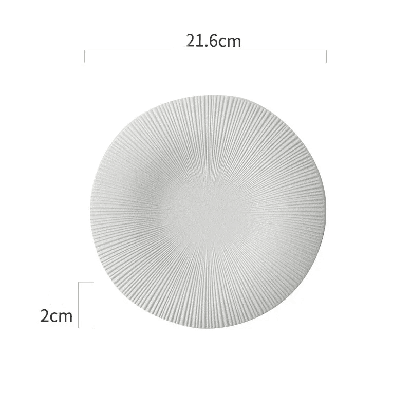 Dimensions et profil de Assiette Céramique Rayonnante Zenith Maison Deleurde