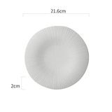 Dimensions et profil de Assiette Céramique Rayonnante Zenith Maison Deleurde