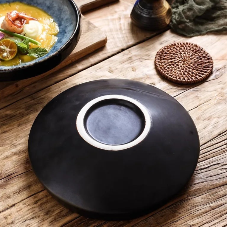 assiette design gastronomique haut de gamme professionnel vaisselle moderne