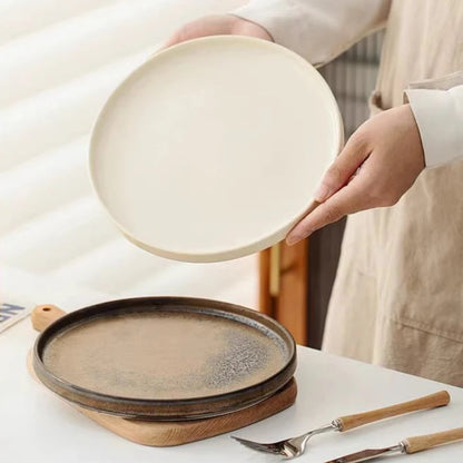 assiette design gastronomique haut de gamme professionnel vaisselle moderne