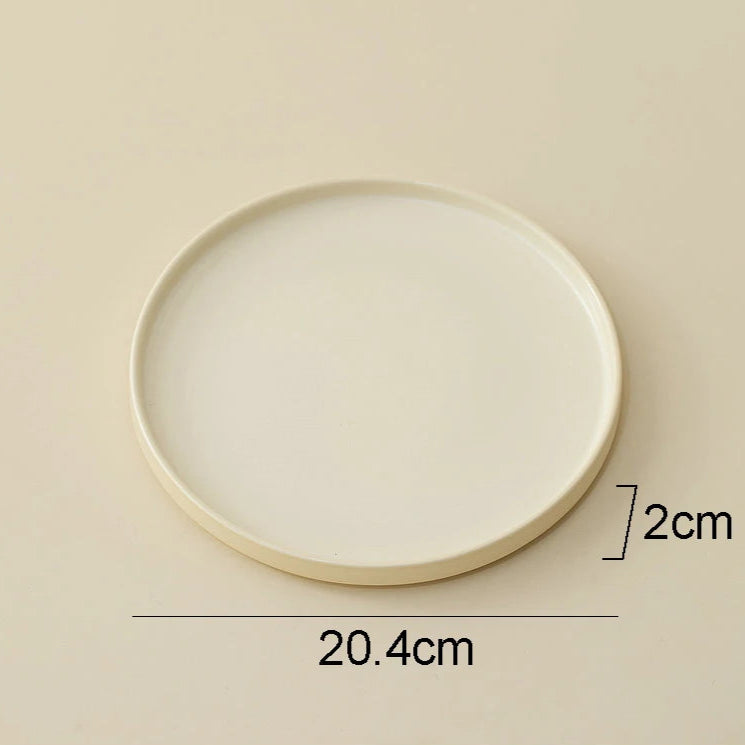 assiette design gastronomique haut de gamme professionnel vaisselle moderne