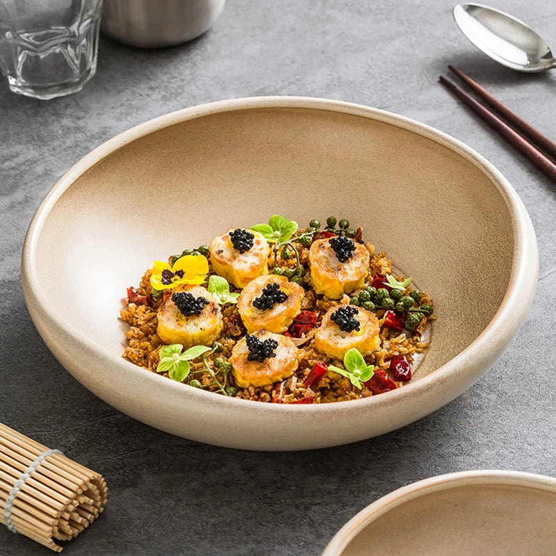 assiette design gastronomique haut de gamme professionnel vaisselle moderne