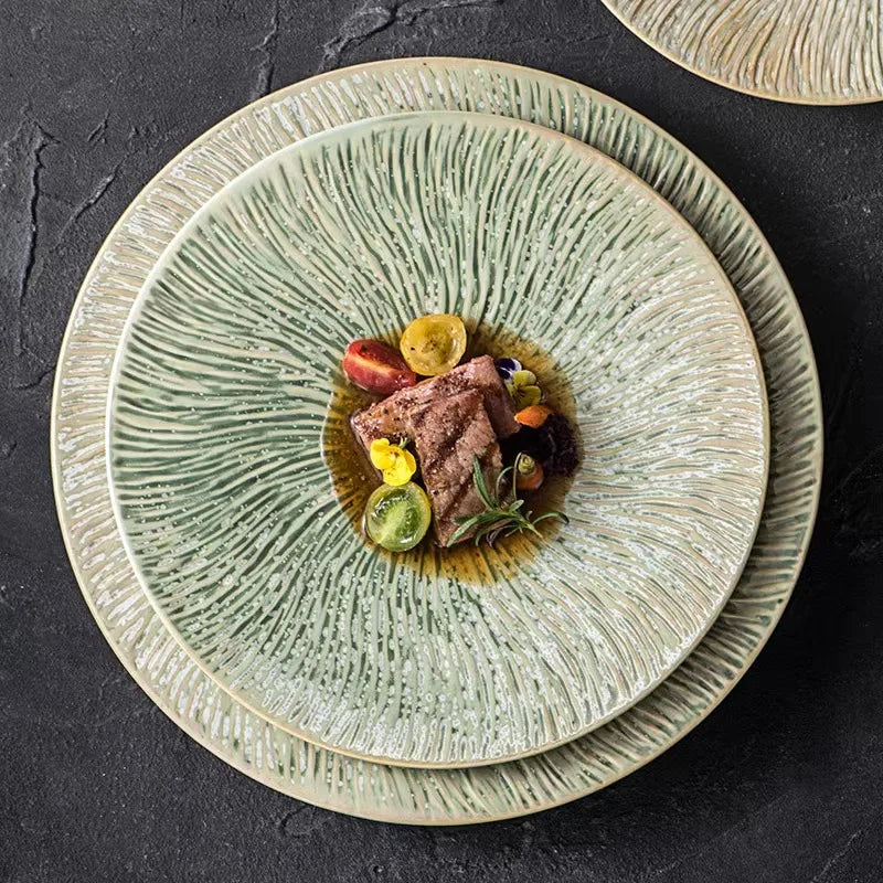 assiette design gastronomique moderne 
