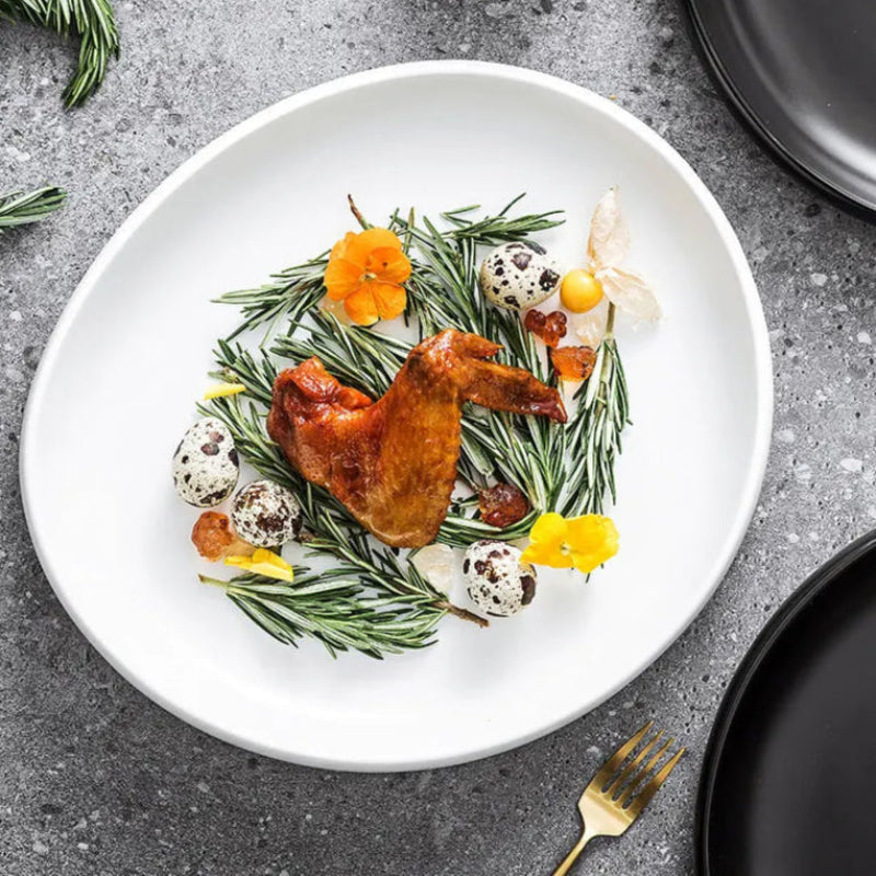 assiette design gastronomique moderne professionnel haut de gamme