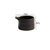 Dimensions et profil de la mini saucière en céramique Goutte Maison Deleurde