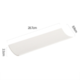 Dimensions et profil du plat rectangulaire en céramique Ligne Maison Deleurde