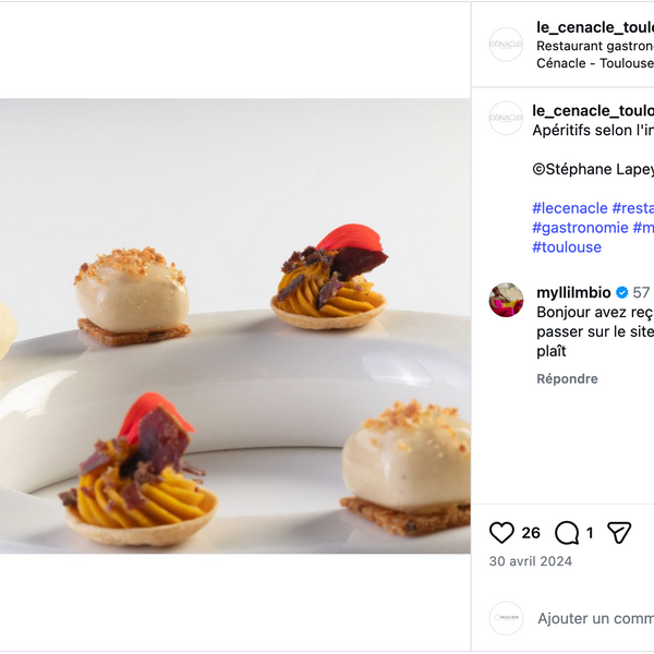 Publication de restaurant présentant plusieurs dressages Maison Deleurde