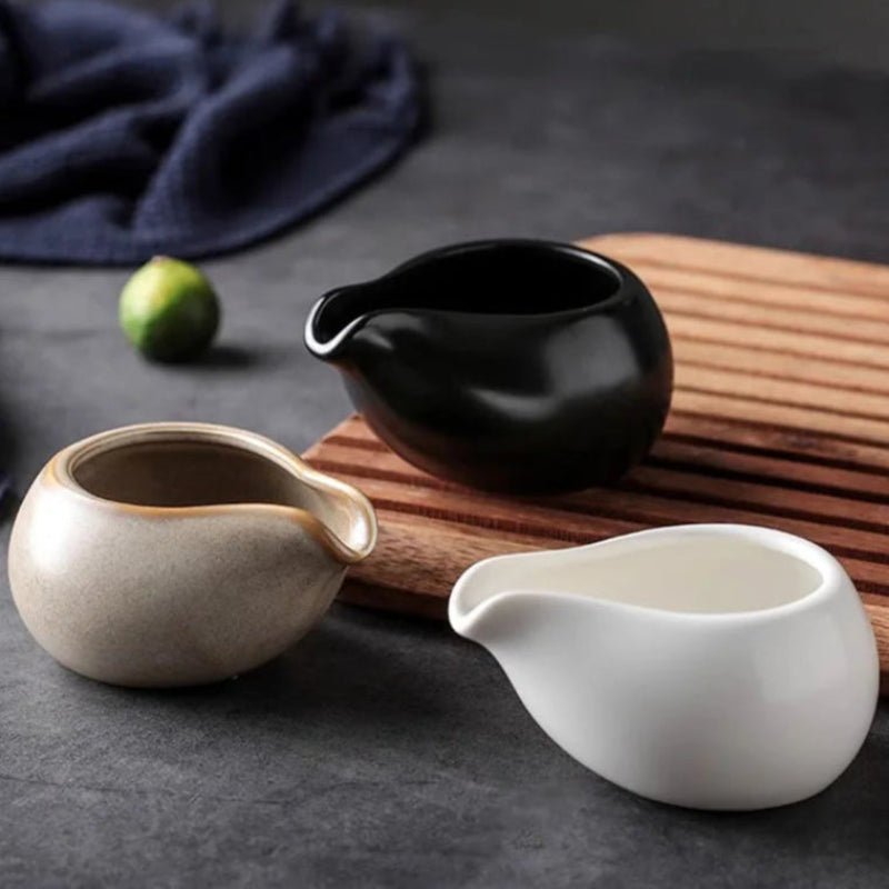 Saucière Céramique Bello Maison Deleurde, vue rapprochée de la forme et de la finition