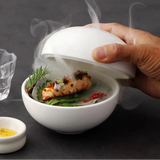 Soupière en céramique Dôme Maison Deleurde avec couvercle assorti