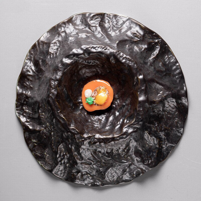 assiette-ceramic-volcan-design-originale